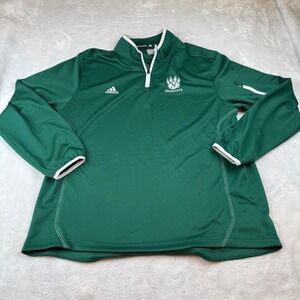 Adidas Men's‎ Green Bearcats CLIMA LITE Quarter Zip Pullover Size L